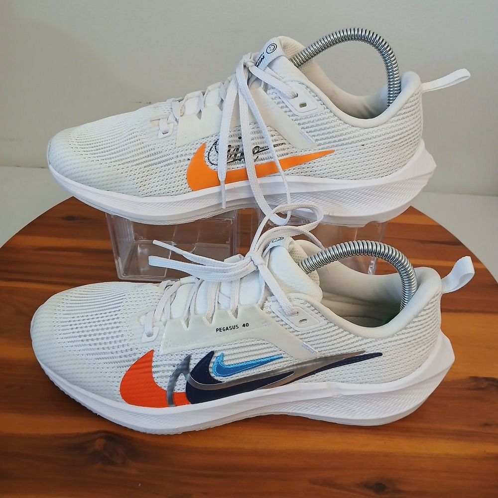 Nike Pegasus 40 Kids 7Y White Running Shoes Sneakers FB8866-100